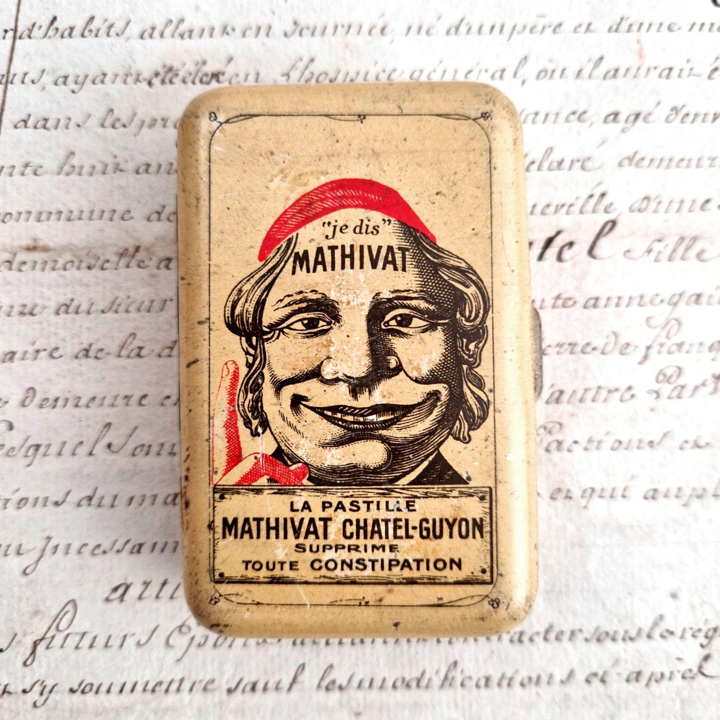boite pastilles mathivat publicite ancienne
