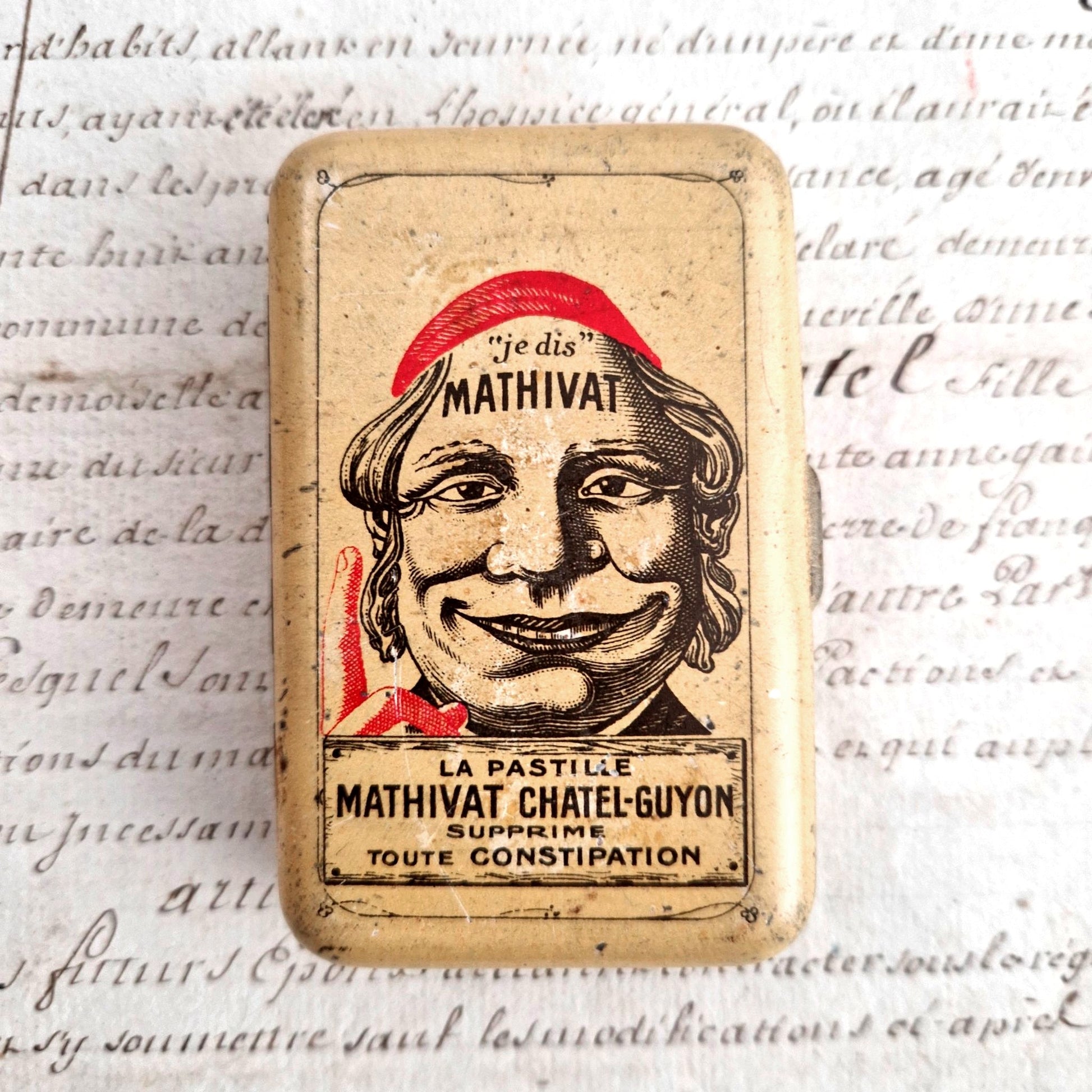 boite pastilles mathivat publicite ancienne