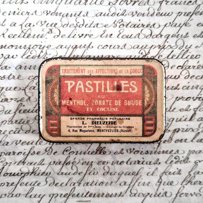 boite pastilles menthol cocaine montpellier
