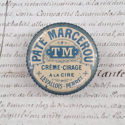 Petite boîte « Marcerou - Crème-cirage », Levallois-Perret