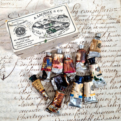 boite peintures anciennes a lacroix