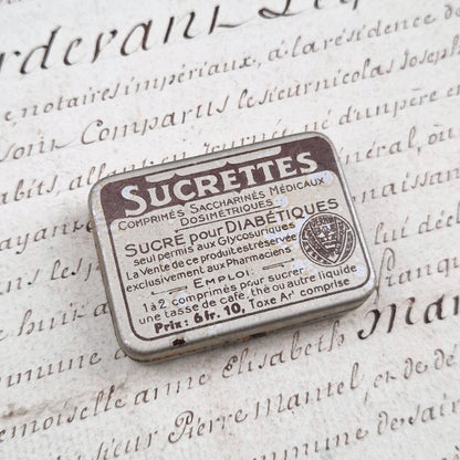 Former pharmaceutical box "Sugar tablets for diabetics"