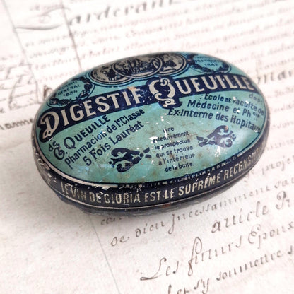 Rare boite digestive ancienne « Digestif Queuille », Vers 1900