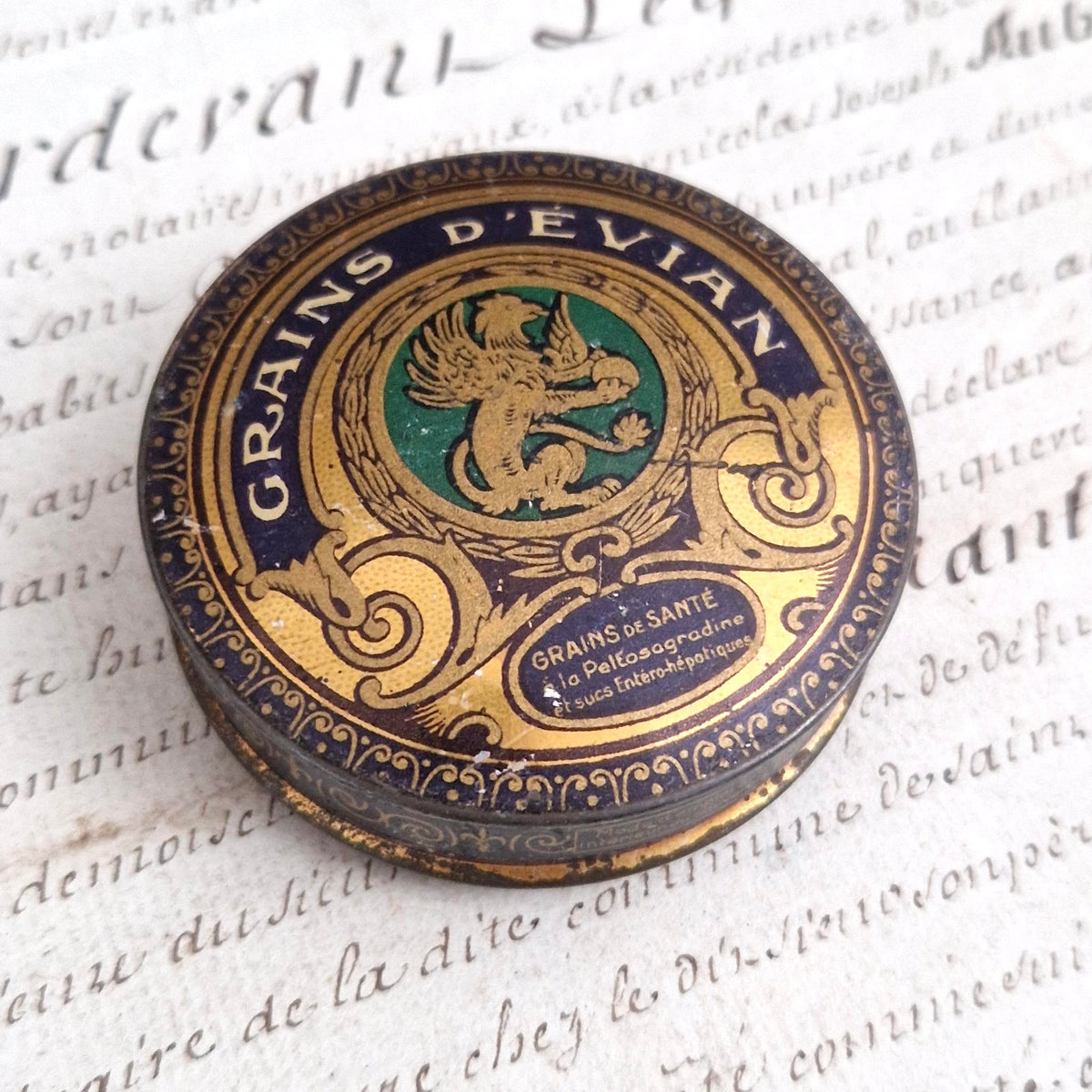 Boîte pharmaceutique « Grains d’Évian » - Début XXe