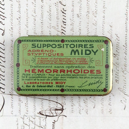 Boite  « Suppositoires hémorrhoides - MIDY »