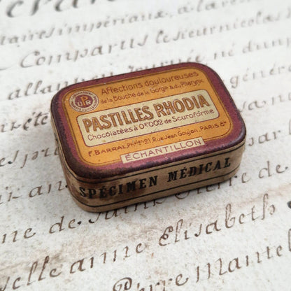 Boîte échantillon « Pastilles Rhodia » - F. Barral, Paris