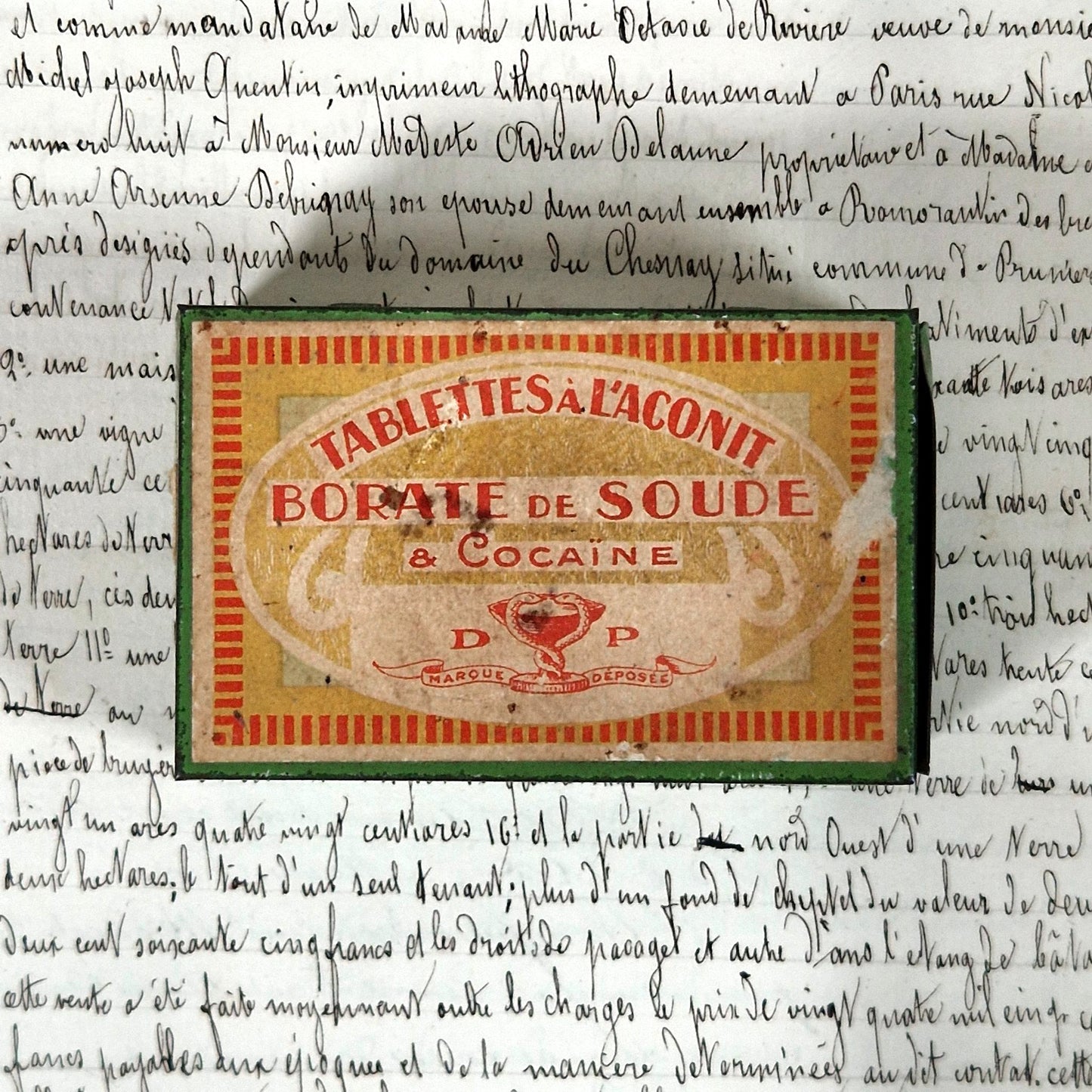 boite pharmacie ancienne cocaine aconit