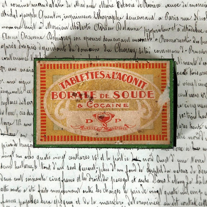boite pharmacie ancienne cocaine aconit