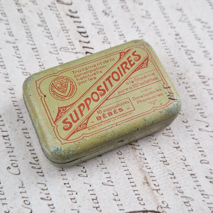 Boite « Suppositoires Bébés » à la glycérine, Vers 1920
