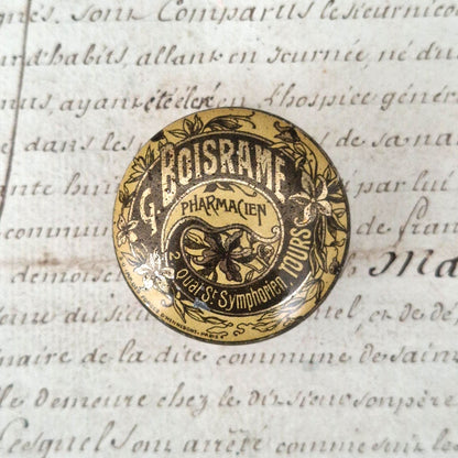 Boîte ancienne « G. Boisrame – Pharmacien, Tours »