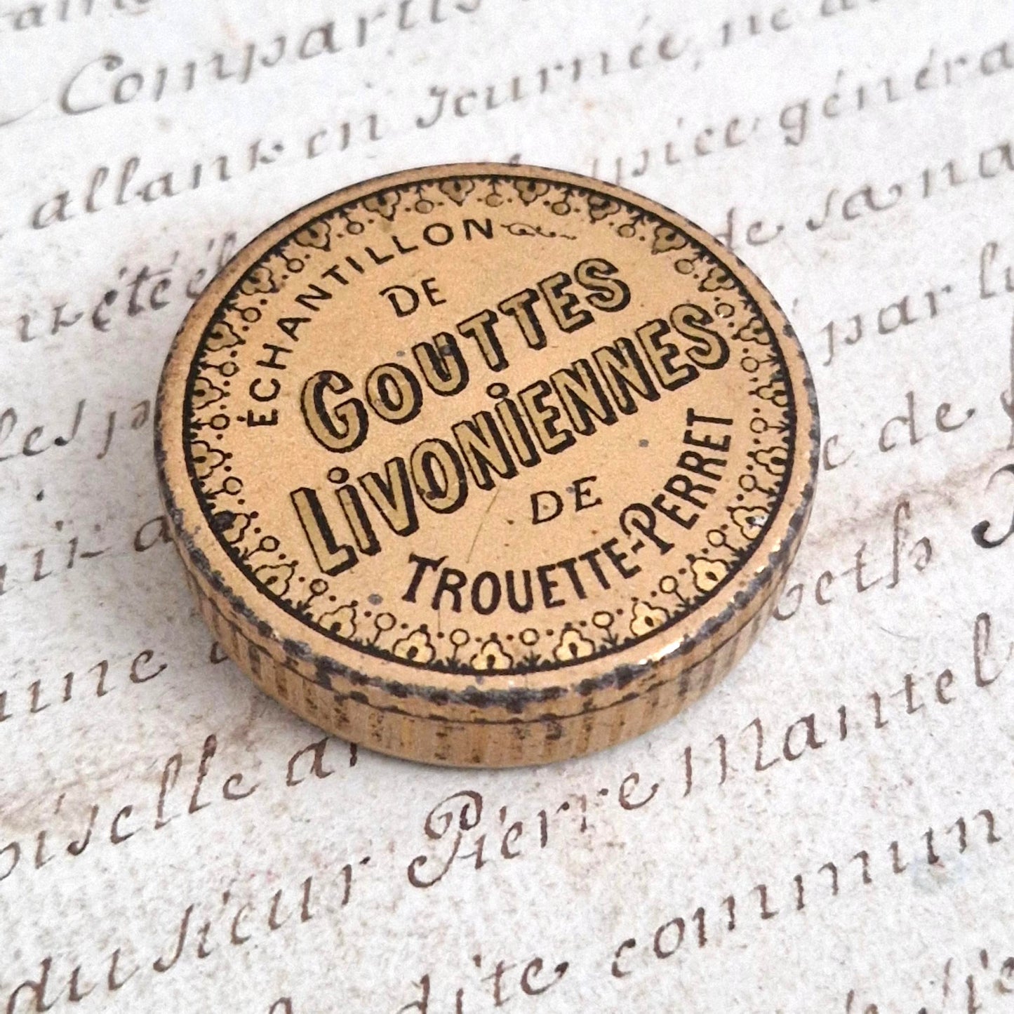 Boîte « Échantillon de Gouttes Livoniennes » - Paris, vers 1900