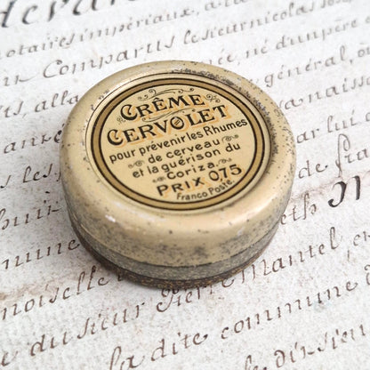 Boîte pharmaceutique ancienne « Crème Cervollet »