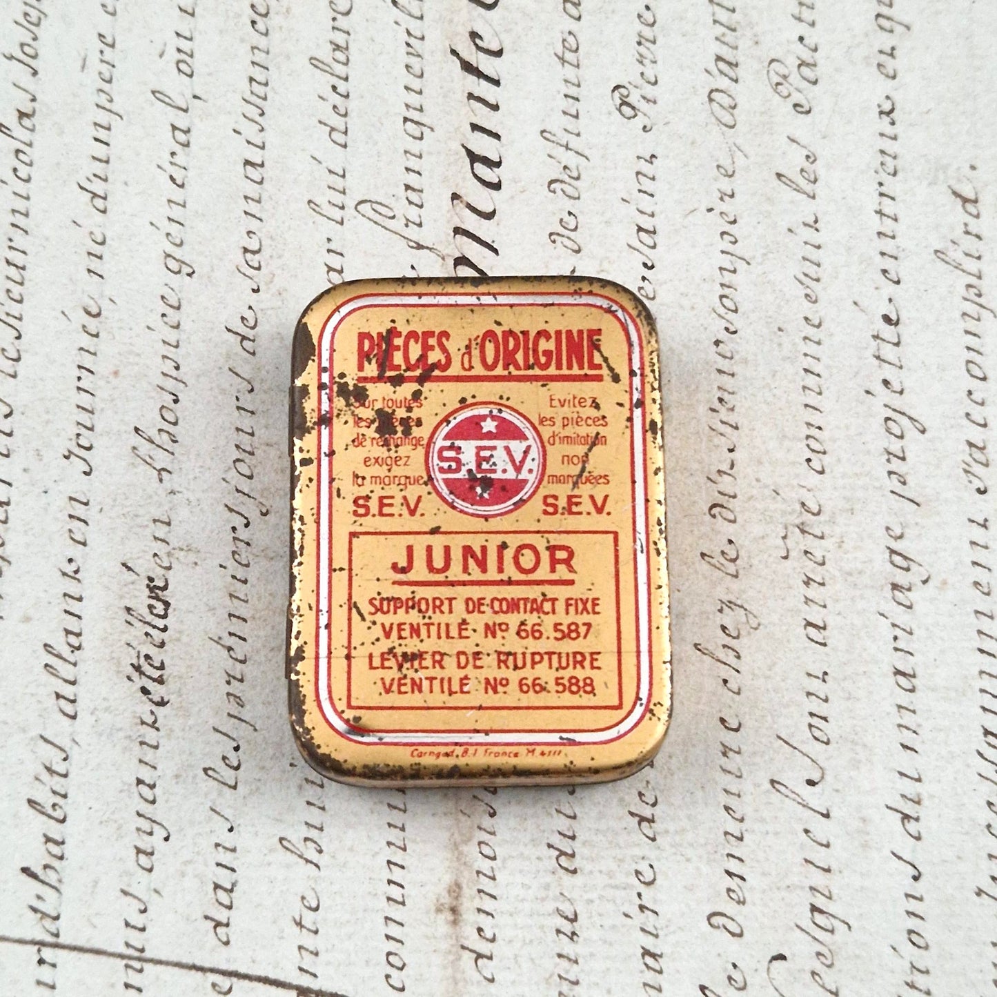 "SEV Junior Original Parts" promotional box