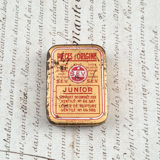 Boîte pub « Pièces d’Origine S.E.V. Junior »