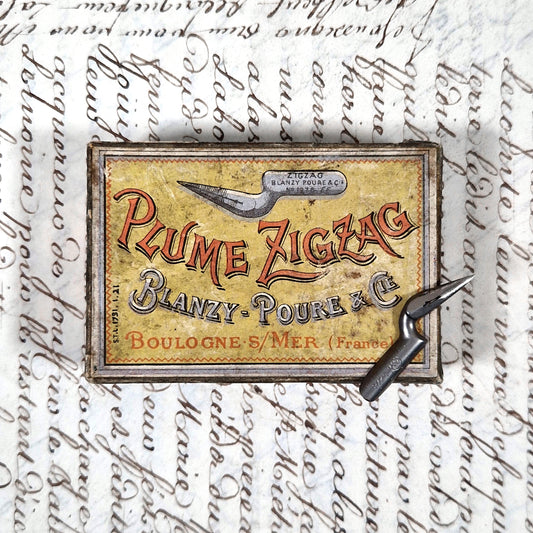 boite plume zigzag blanzy poure