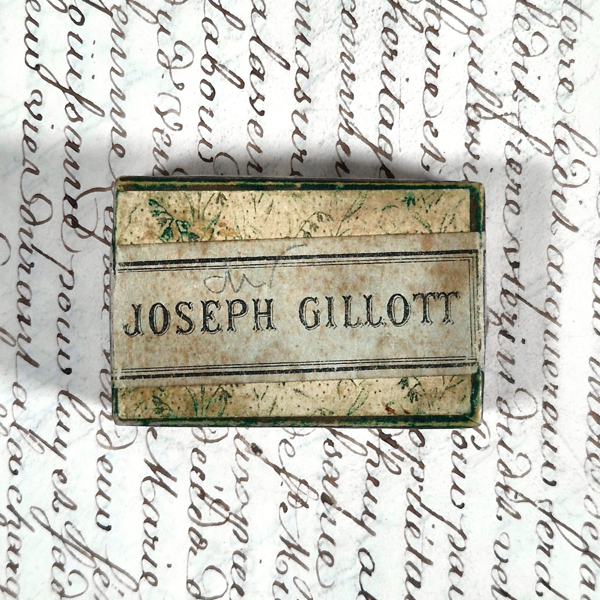 boite plumes anciennes joseph gillott