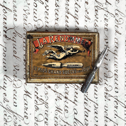 boite plumes anciennes la renommee