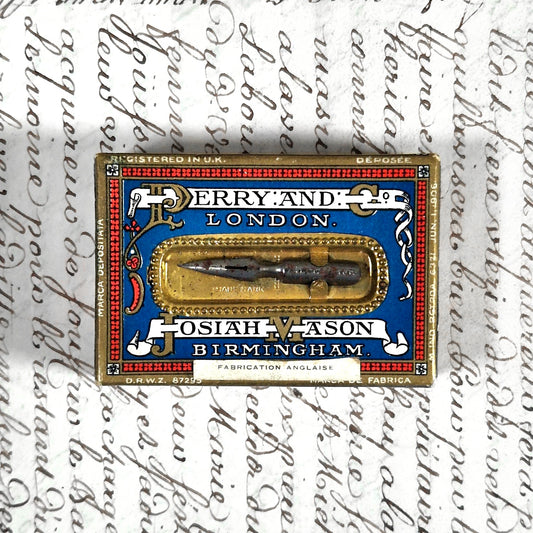 boite plumes anciennes perry josiah mason