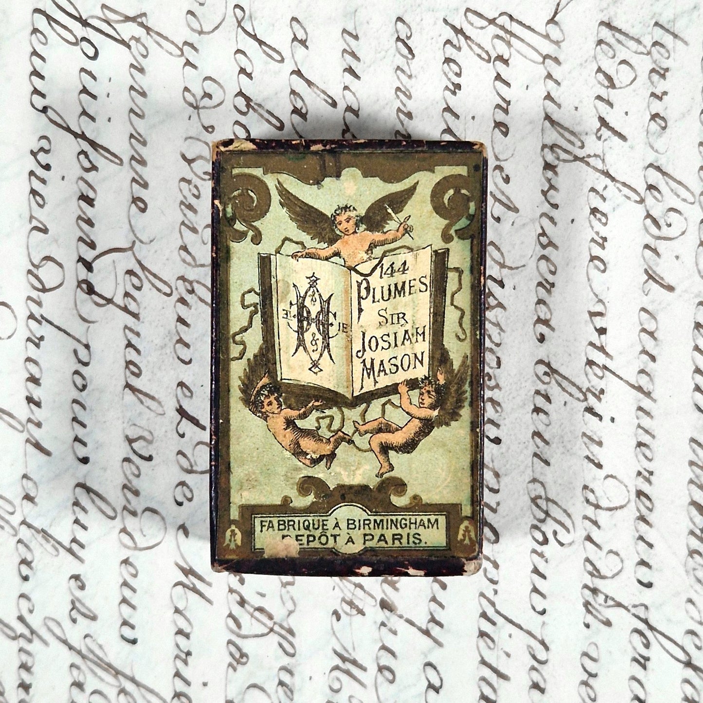 boite plumes anciennes sir josiah mason