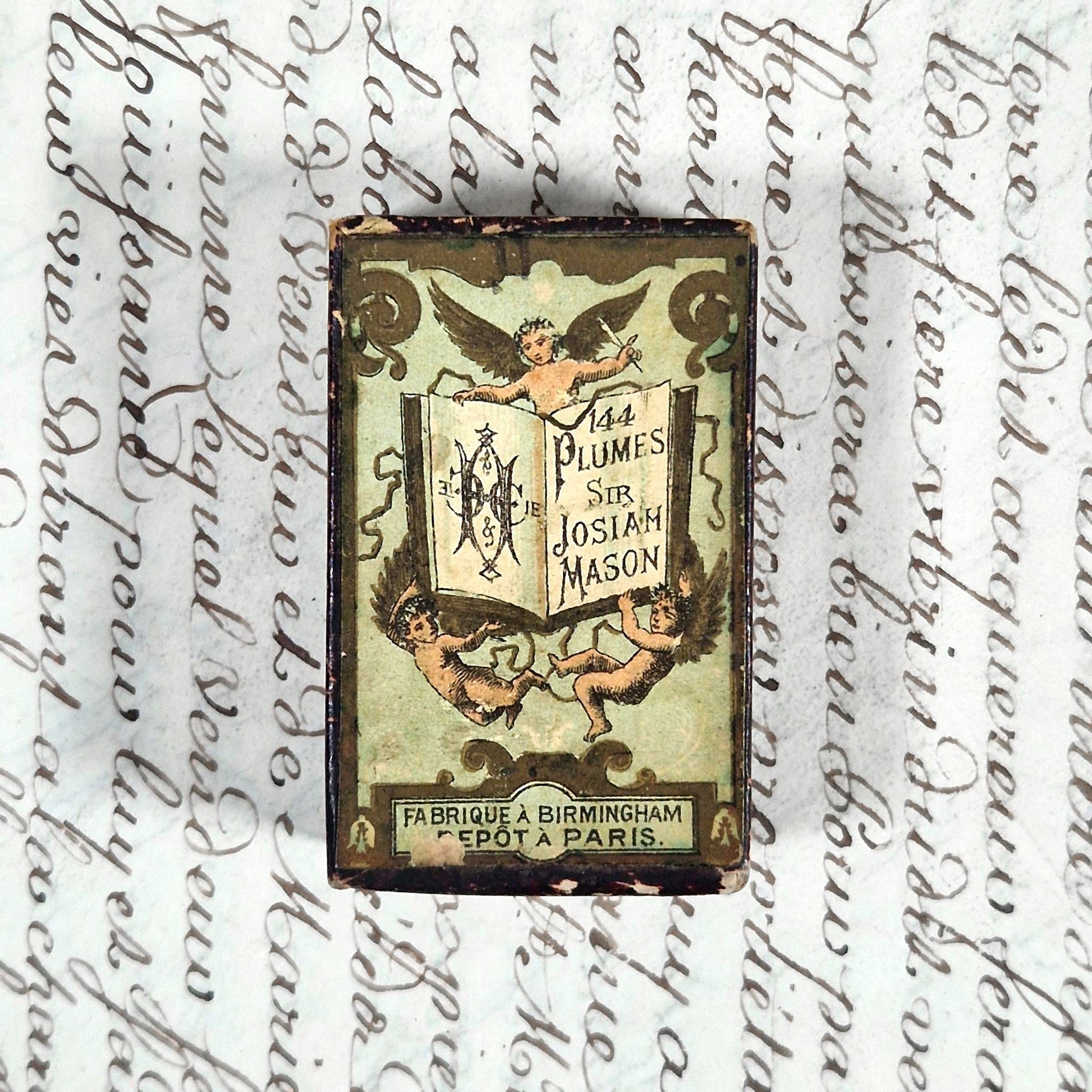 boite plumes anciennes sir josiah mason