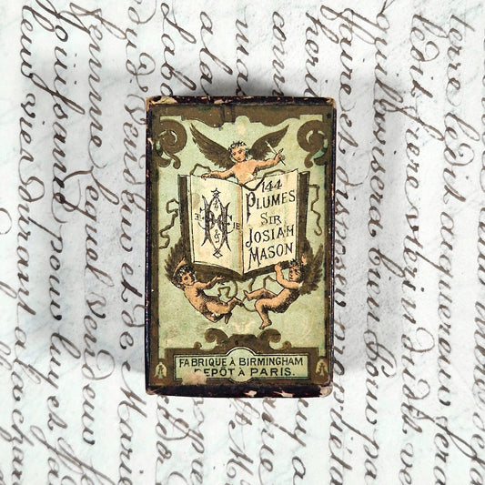 boite plumes anciennes sir josiah mason