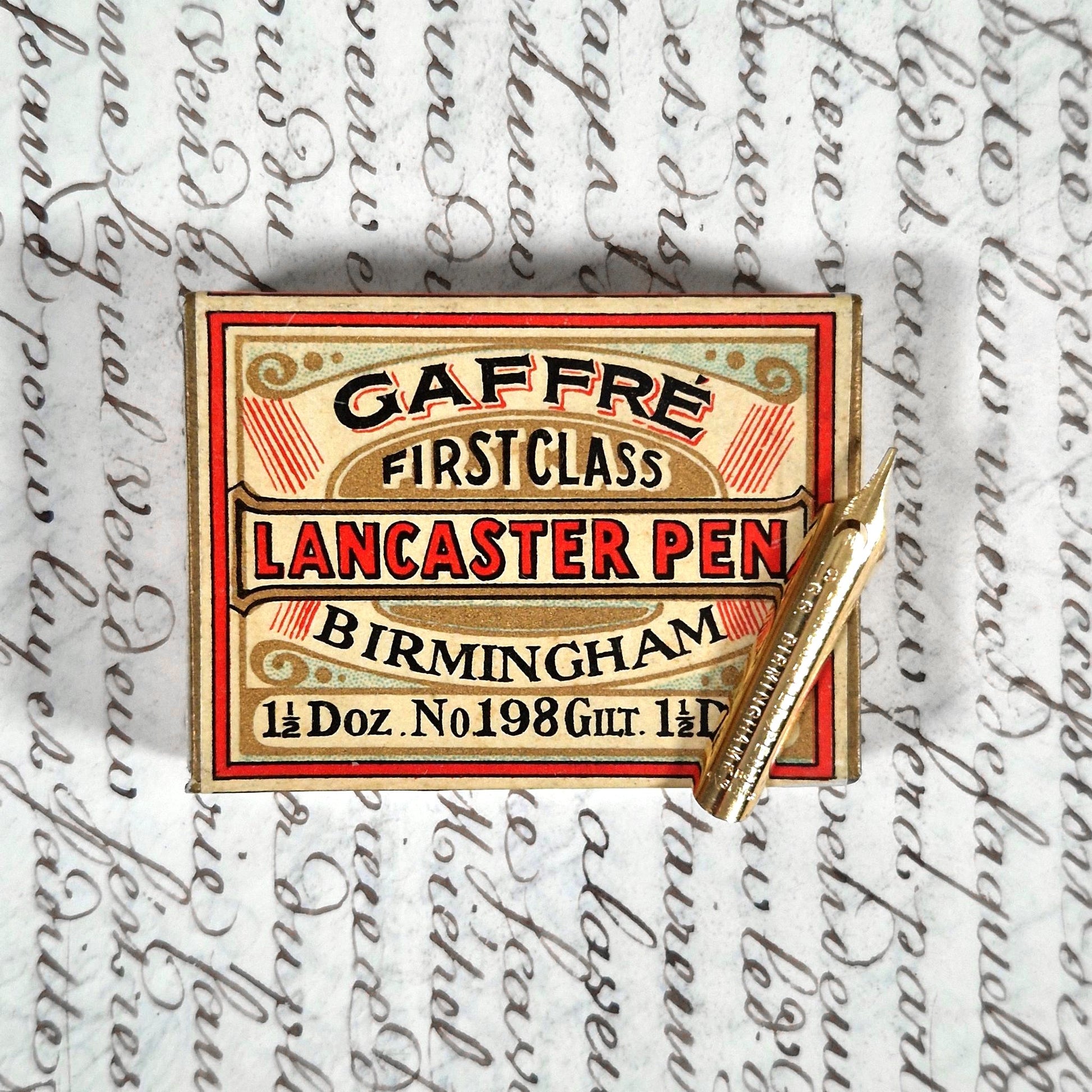 boite plumes lancaster pen gaffre birmingham