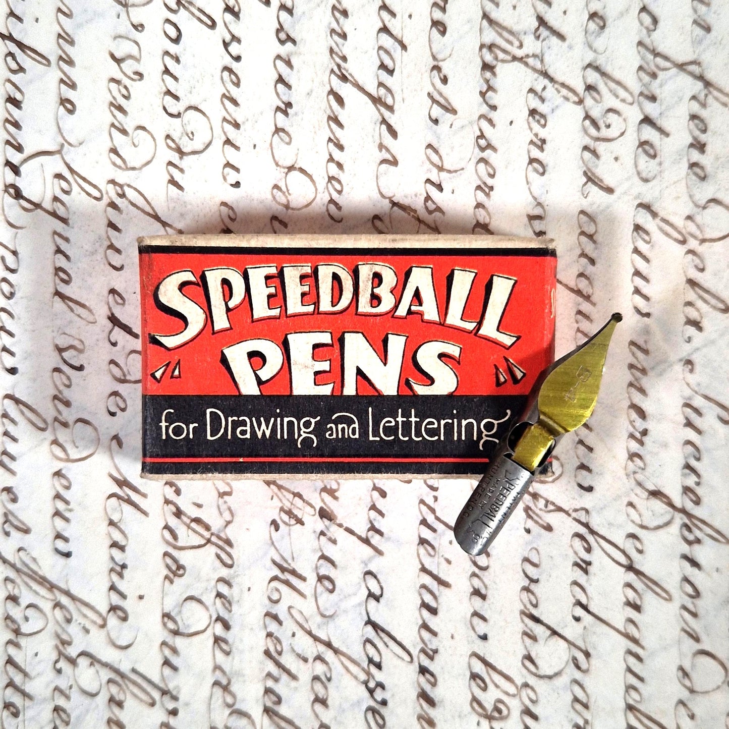 boite plumes speedball pens b4 usa