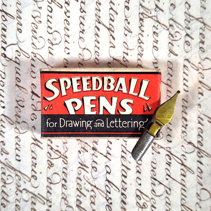 boite plumes speedball pens b4 usa