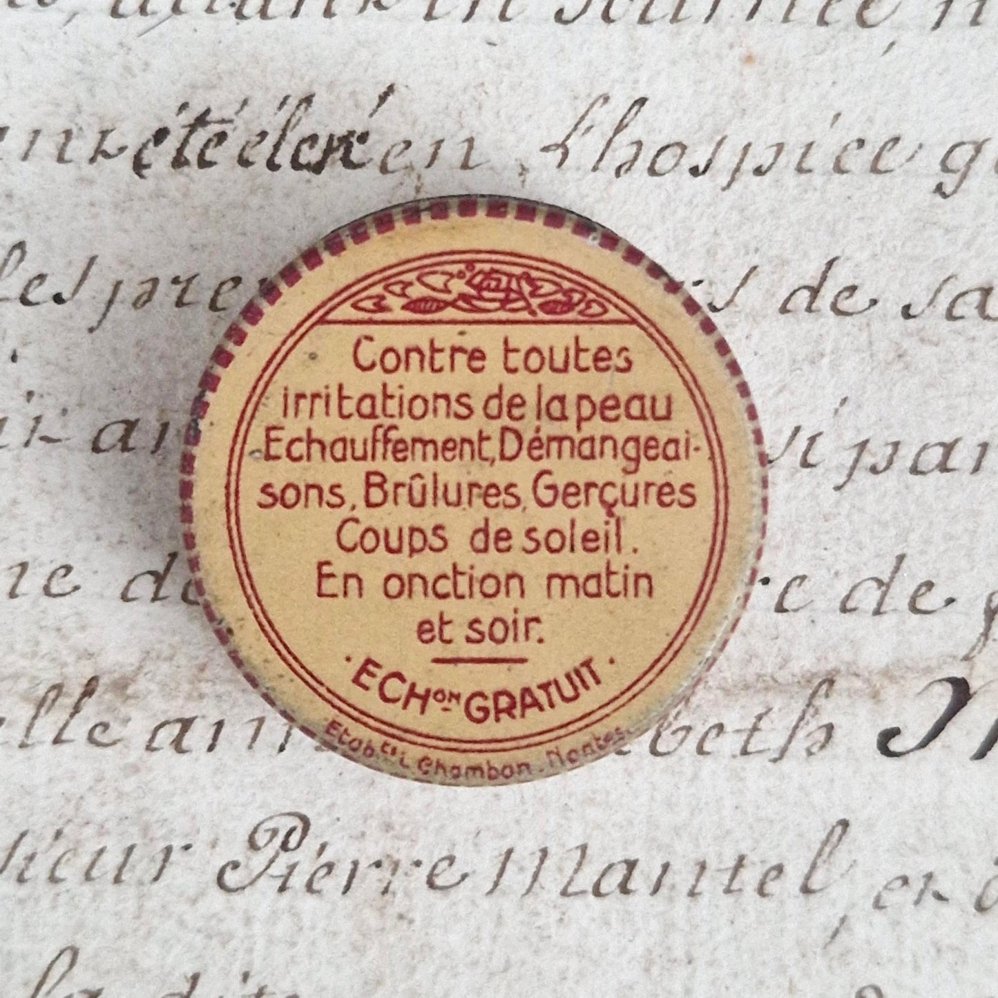 Box of "BÉBIA" ointment - Nantes