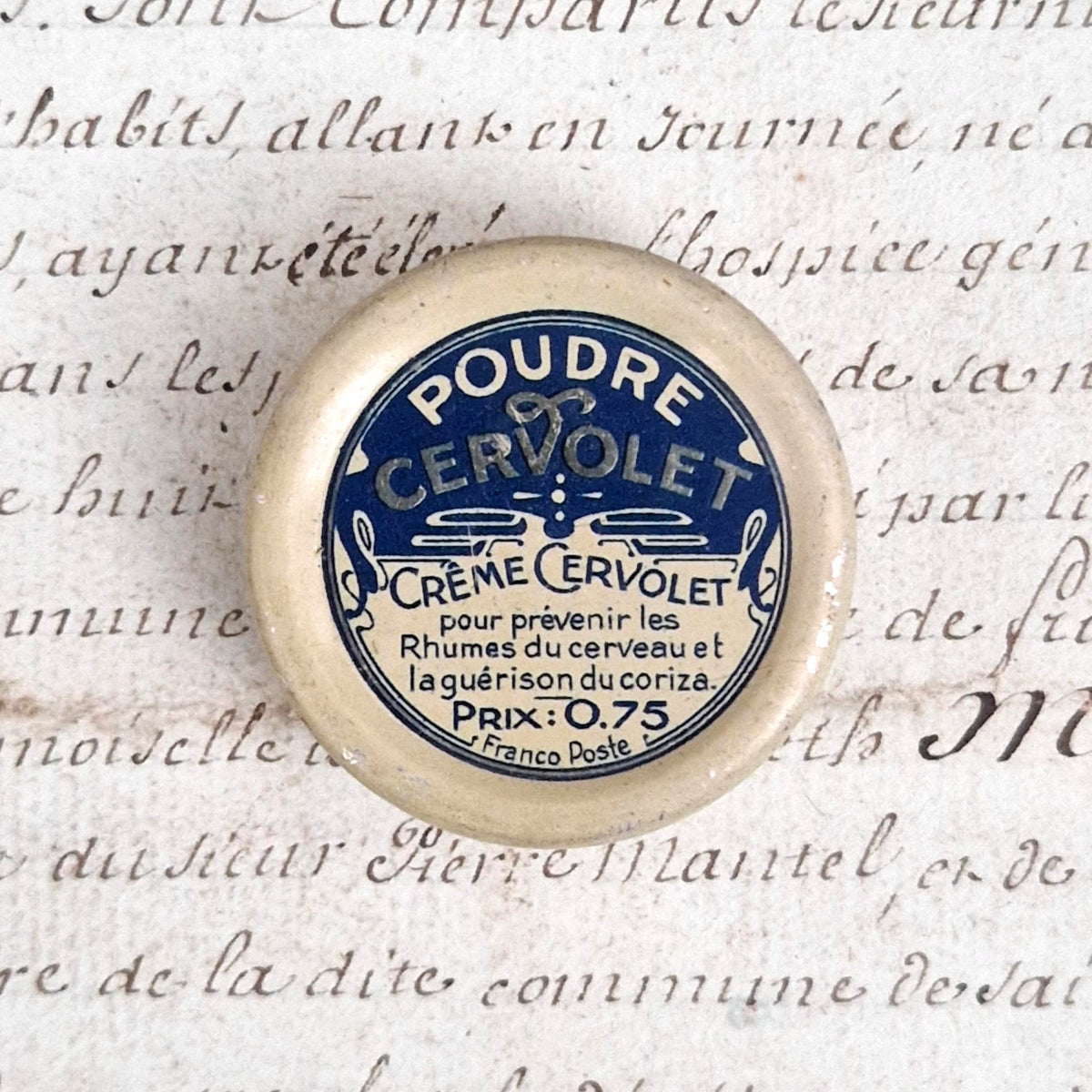 Boîte pharmaceutique « Poudre Cervolet » - Niort