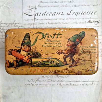 boite pub machine à coudre pfaff