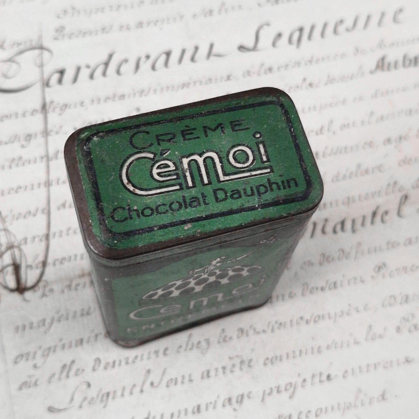 Boîte ancienne « Cémoi – Crème entremets au chocolat »
