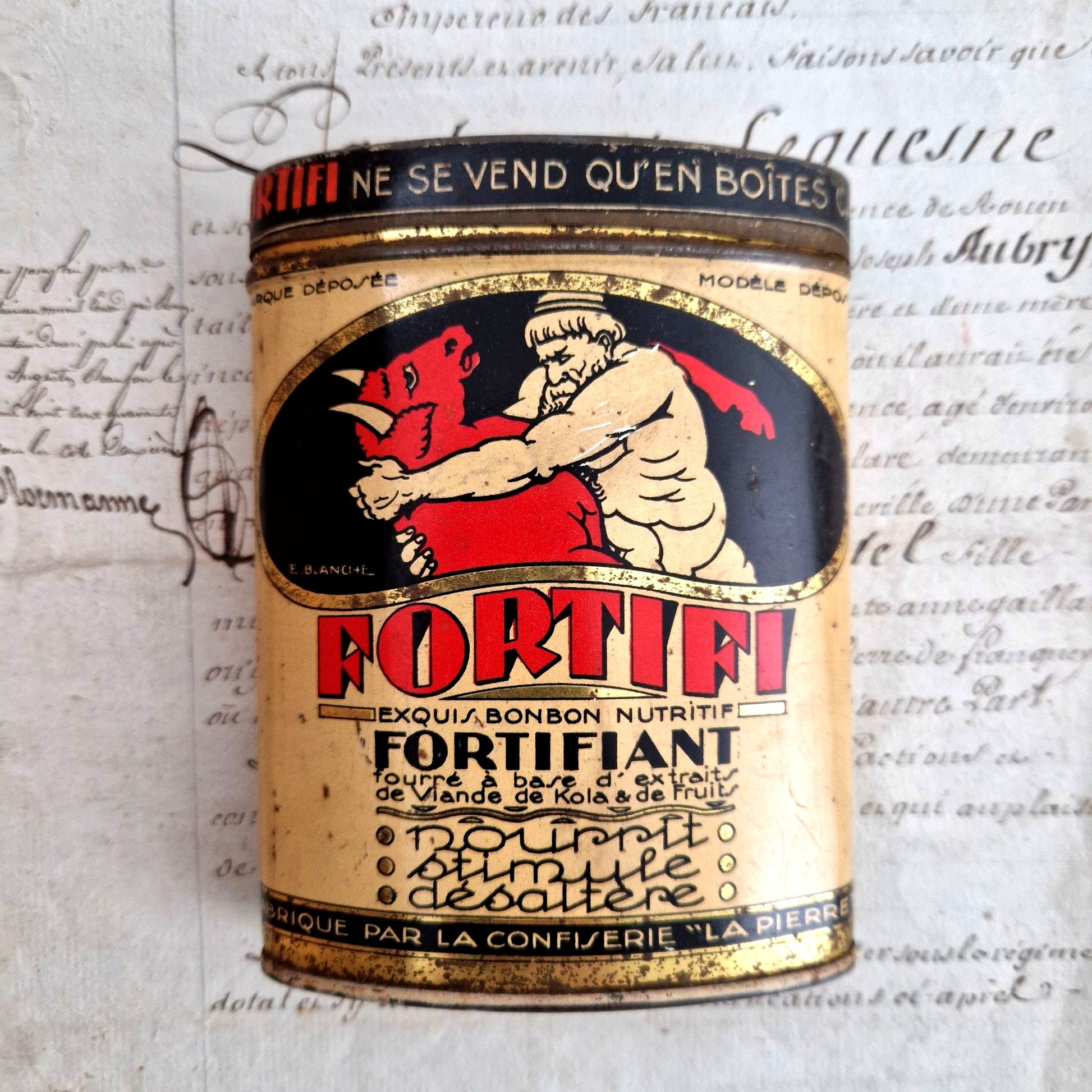 boite publicitaire fortifi la pierrette