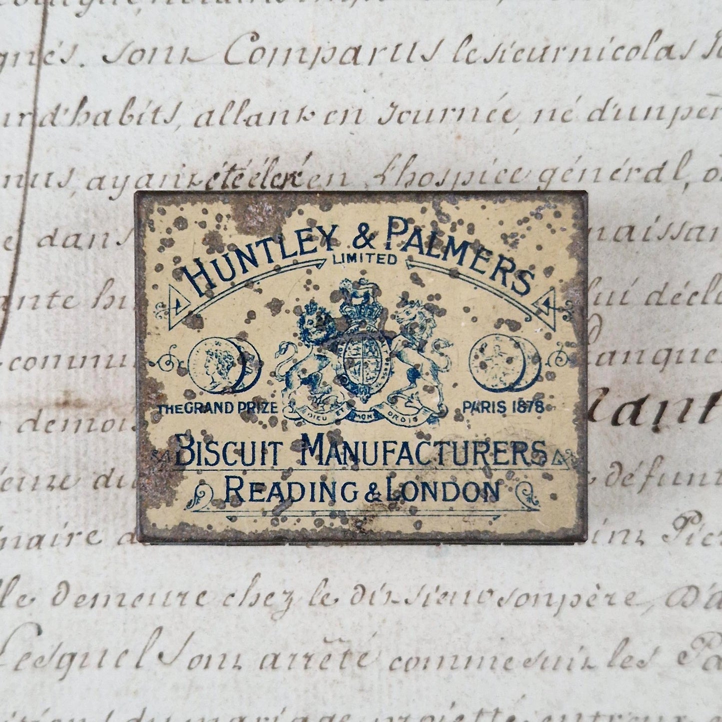 Rare box "Huntley &amp; Palmers - Universal Exhibition 1900"