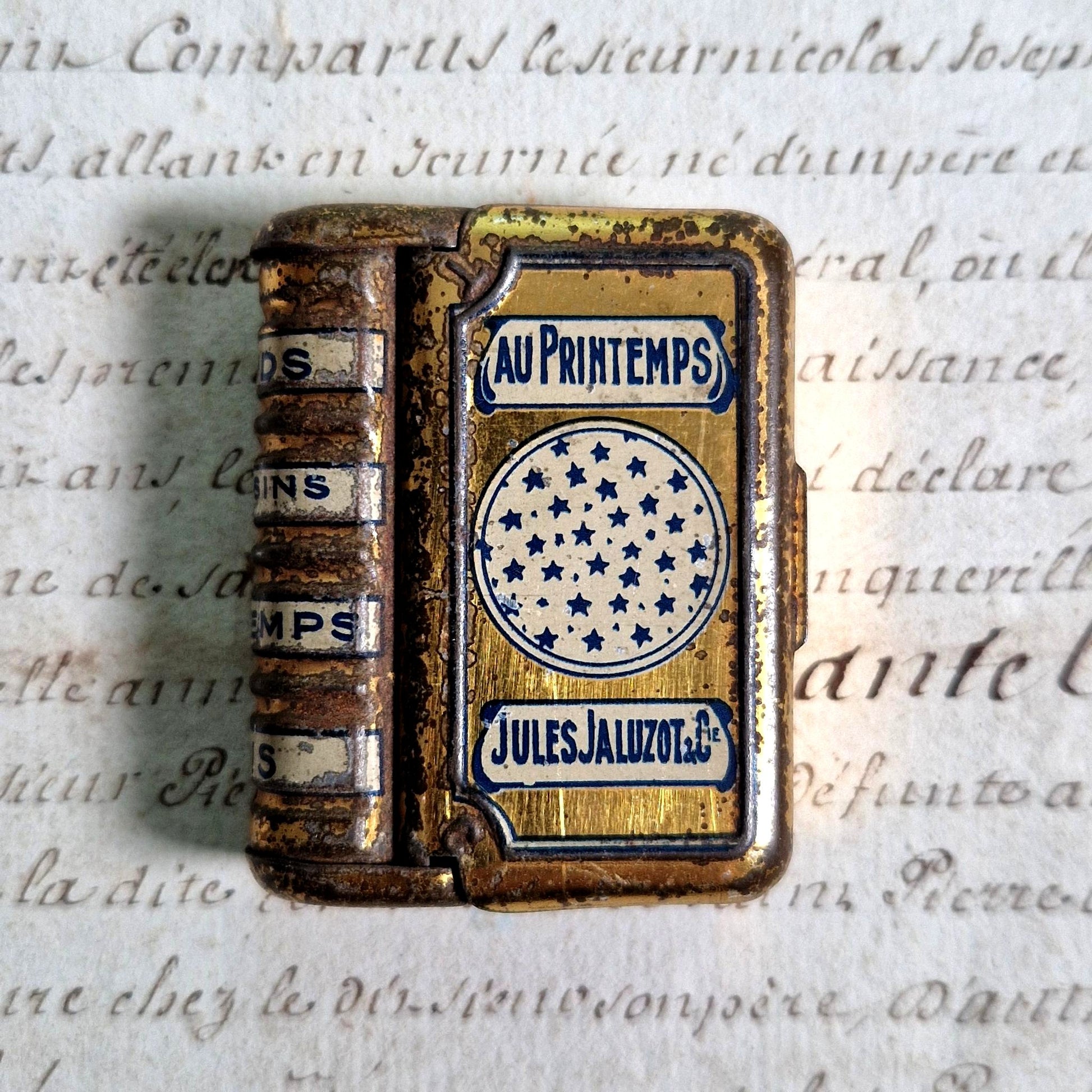 boite publicitaire printemps jules jaluzot livre