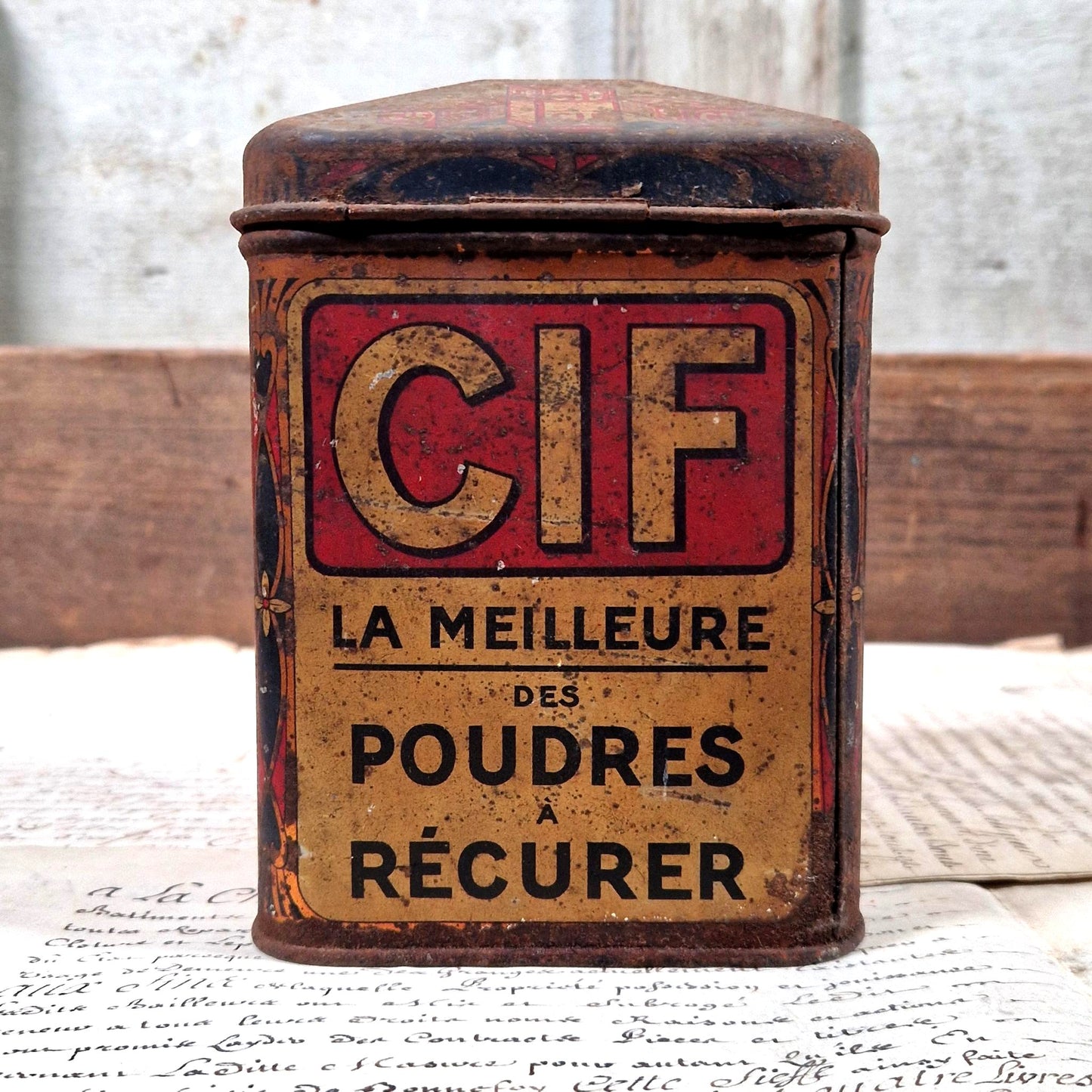 boite publicitaire produits menagers 1900