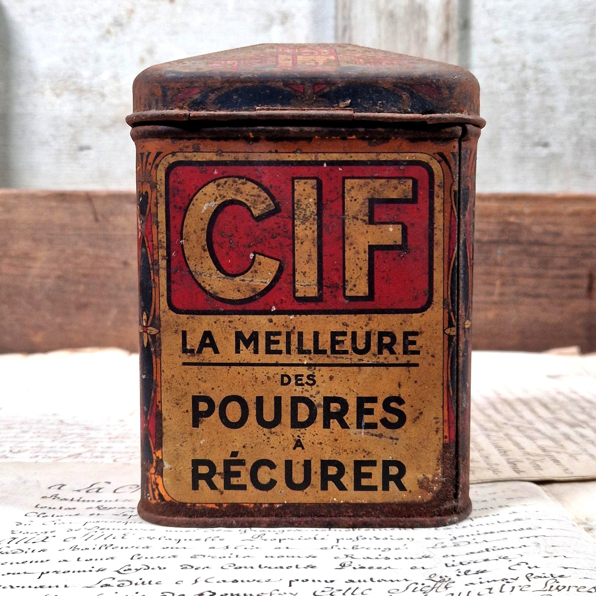 boite publicitaire produits menagers 1900