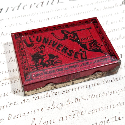 Vintage miniature box of "The Universal" ink
