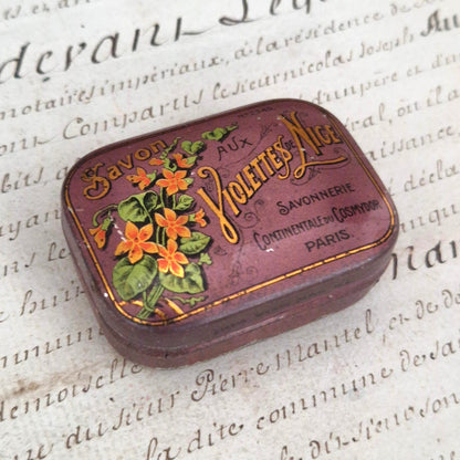 Rare antique box "Nice Violet Soap"
