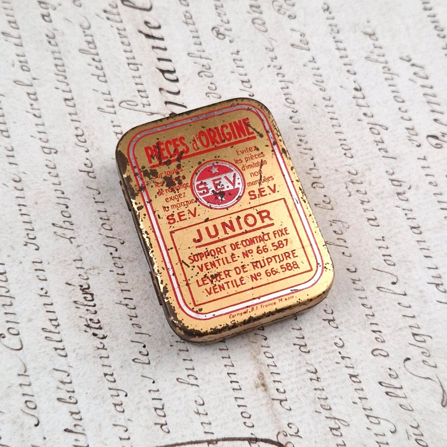"SEV Junior Original Parts" promotional box