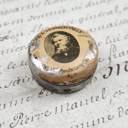 Rare pharmaceutical box containing "Bood &amp; Stomach Pills"