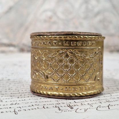 boite rond de serviette chocolat menier laiton