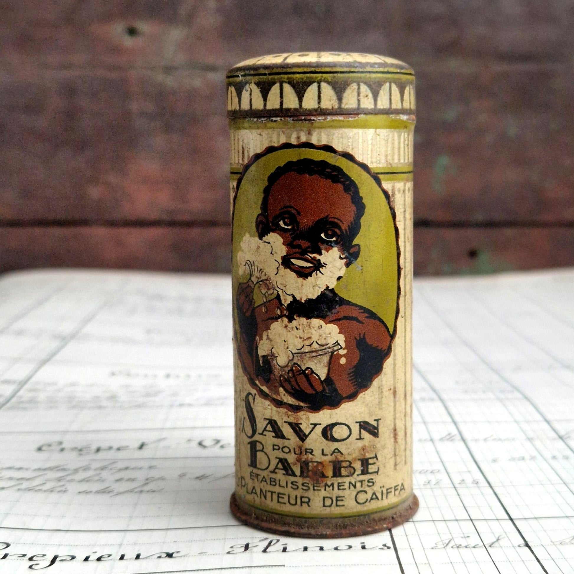 boite savon barbe planteur caiffa