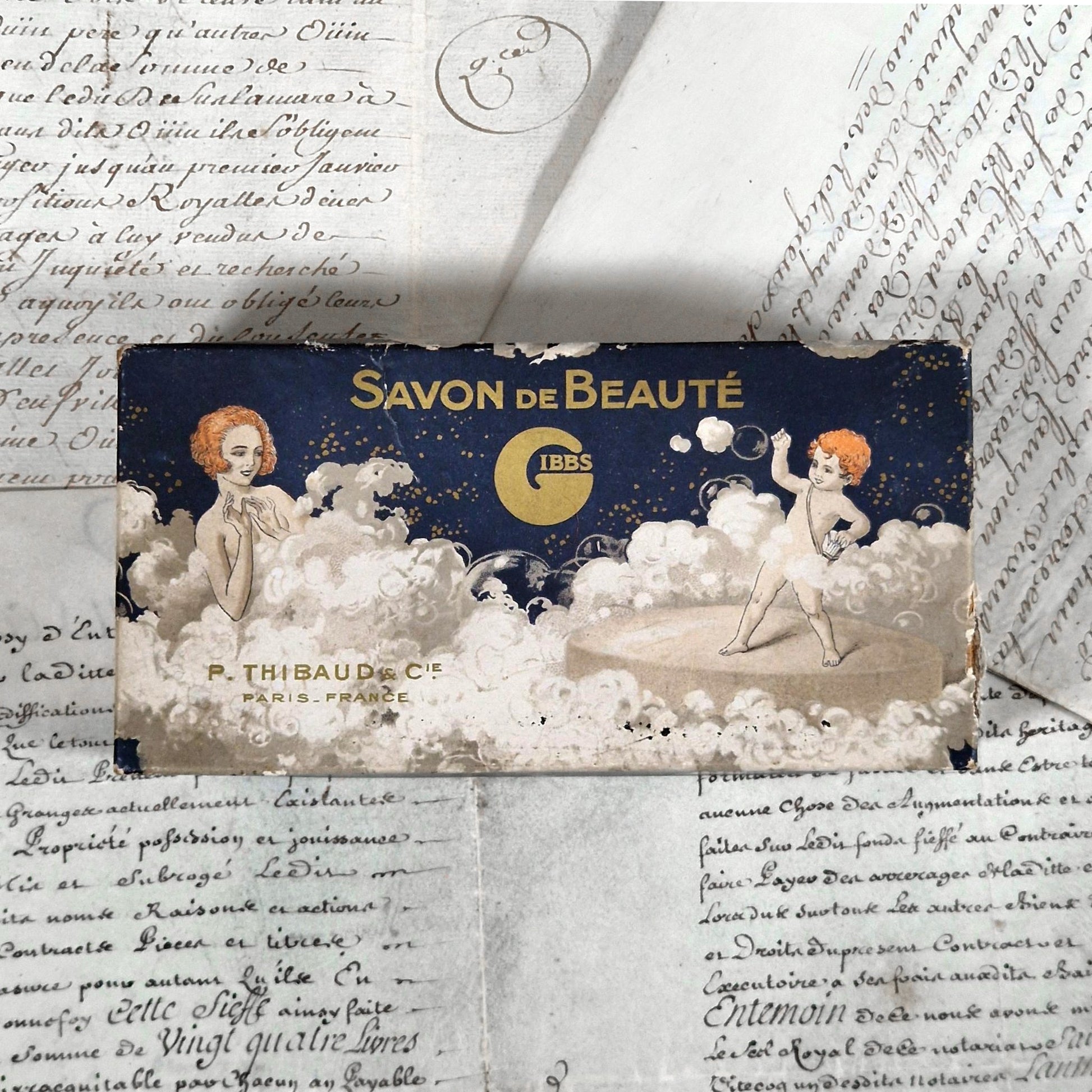 boite savon gibbs ancienne