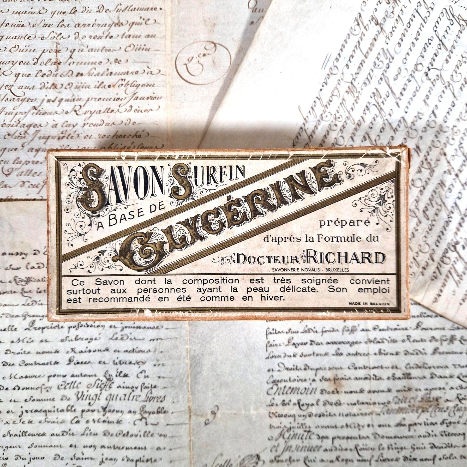 boite savon glycerine ancienne