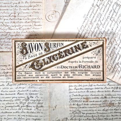 boite savon glycerine ancienne
