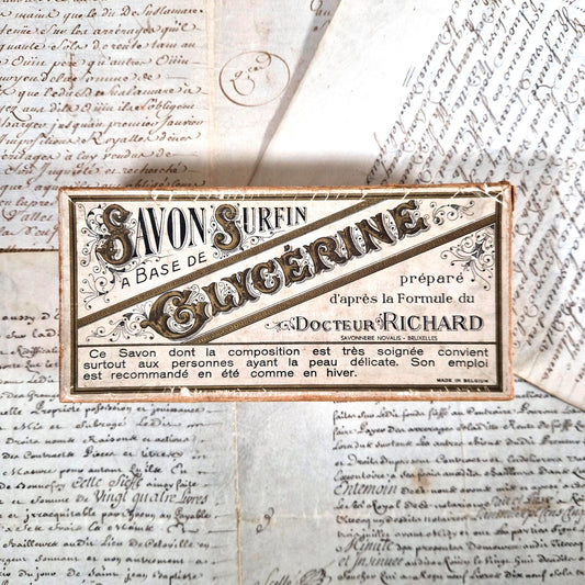 boite savon glycerine ancienne