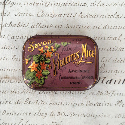 Rare antique box "Nice Violet Soap"