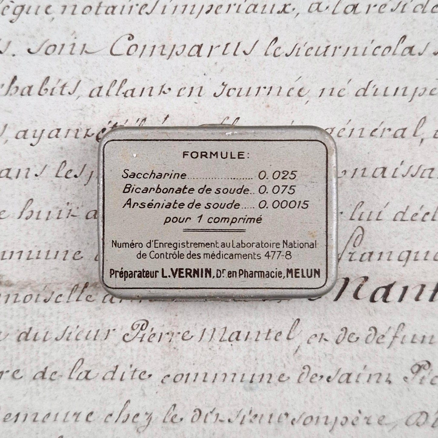 Former pharmaceutical box "Sugar tablets for diabetics"