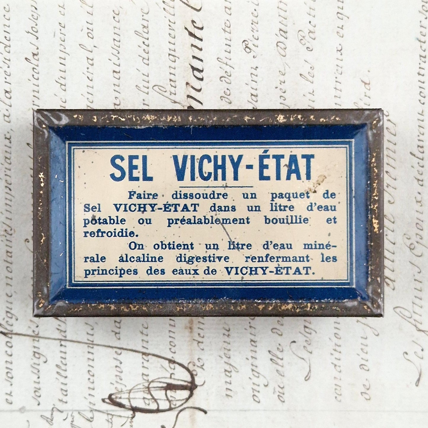 Vichy-State Salt Box "Vichy Mineral Waters"